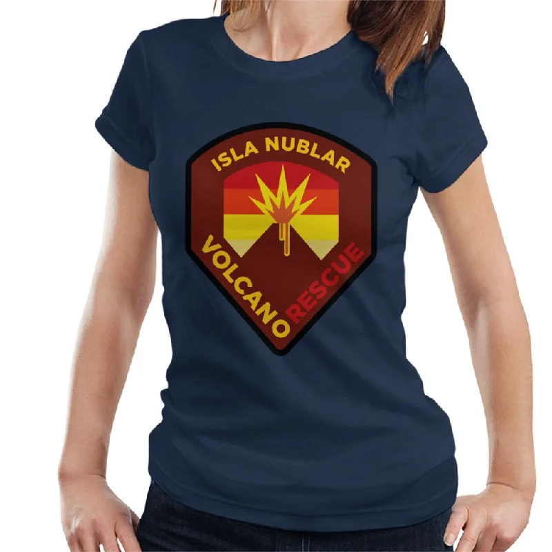 Jurassic Park Isla Nublar Volcano Rescue Women's T-Shirt Plaid T-Shirt Polka Dot Checkered Jurassic Park Isla Nublar Volcano Rescue Women's T-Shirt Plaid T-Shirt Polka Dot Checkered