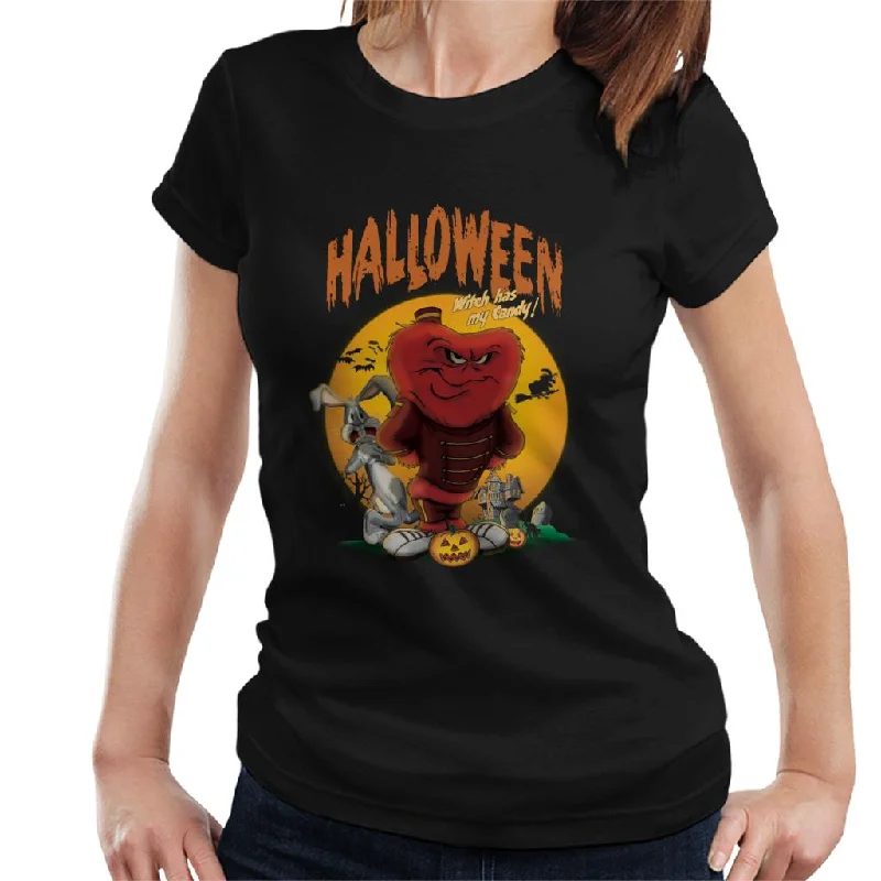 Looney Tunes Halloween Witch Has My Candy Women's T-Shirt Modern Contemporary Chic
