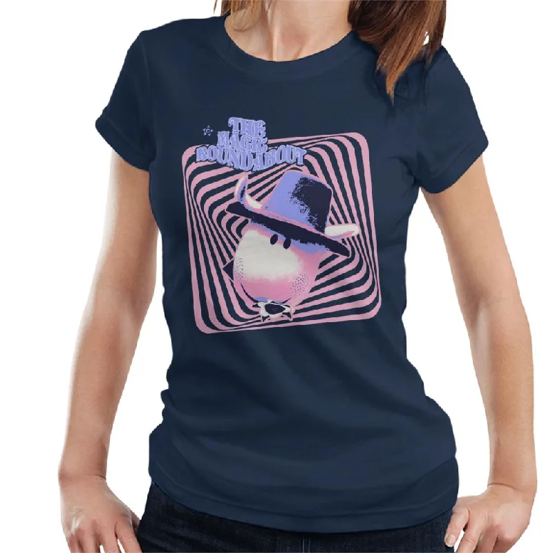The Magic Roundabout Ermintrude Psychedelic Lines Women's T-Shirt Solid Color Striped Floral The Magic Roundabout Ermintrude Psychedelic Lines Women's T-Shirt Solid Color Striped Floral