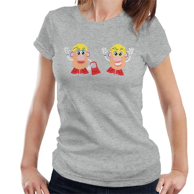 Mrs Potato Head Duo Wave Women's T-Shirt Terry Blend Velvet Blend Canvas Blend