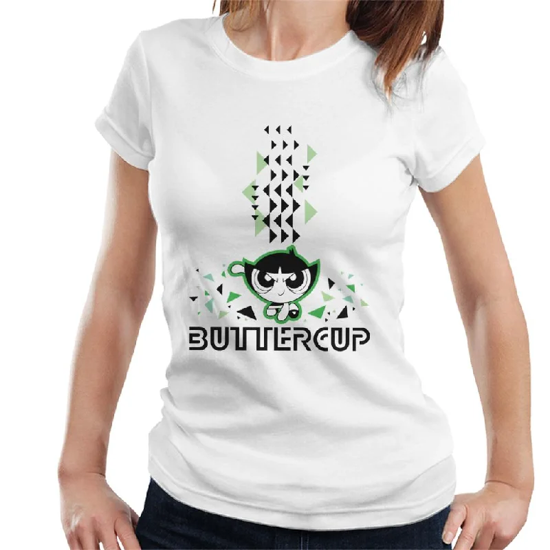 Powerpuff Girls Buttercup Abstract Triangle Art Women's T-Shirt Houndstooth Herringbone Solid Powerpuff Girls Buttercup Abstract Triangle Art Women's T-Shirt Houndstooth Herringbone Solid