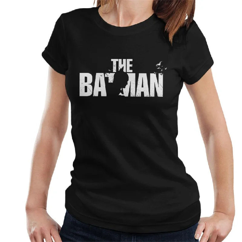 The Batman Silhouette Logo Women's T-Shirt Terry Blend Velvet Blend Canvas Blend