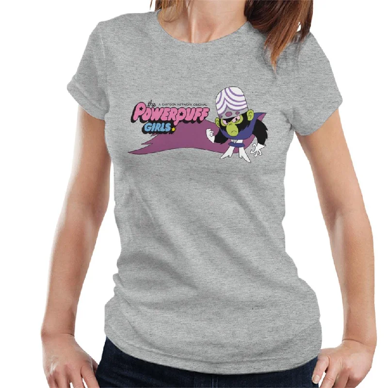 Powerpuff Girls Mojo Jojo Fist Pose Women's T-Shirt Notch Collar Peter Pan Collar Cowl Neck Powerpuff Girls Mojo Jojo Fist Pose Women's T-Shirt Notch Collar Peter Pan Collar Cowl Neck