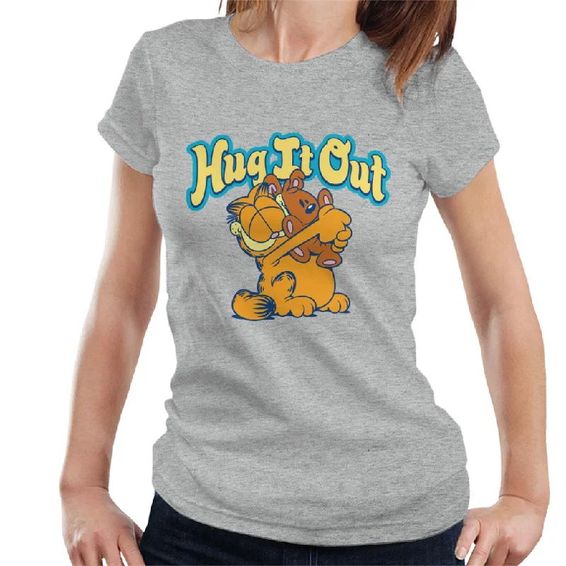 Garfield Hug It Out Pooky Women's T-Shirt Lace Blend Ribbed Blend Corduroy Blend