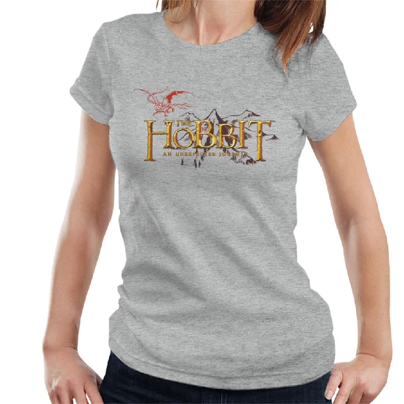 The Hobbit An Unexpected Journey Logo Women's T-Shirt Welt Pockets Slit Pockets Flap Pockets The Hobbit An Unexpected Journey Logo Women's T-Shirt Welt Pockets Slit Pockets Flap Pockets