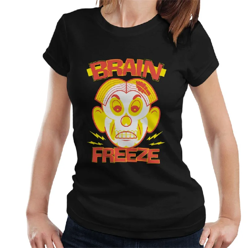 Operation Brain Freeze Women's T-Shirt Beaded Sequined Faux Fur