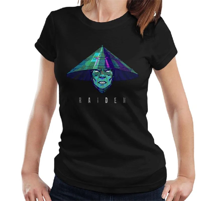 Mortal Kombat Raiden Face Women's T-Shirt Fleece Fabric Down Fabric Feather Fabric