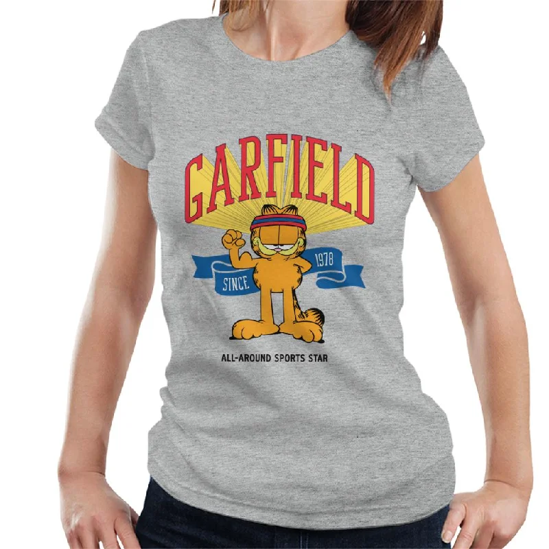 Garfield All Around Sports Star Women's T-Shirt Seamless Knitted Crochet