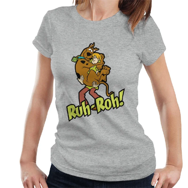 Scooby Doo Ruh Roh Women's T-Shirt Real Fur Shearling Chenille