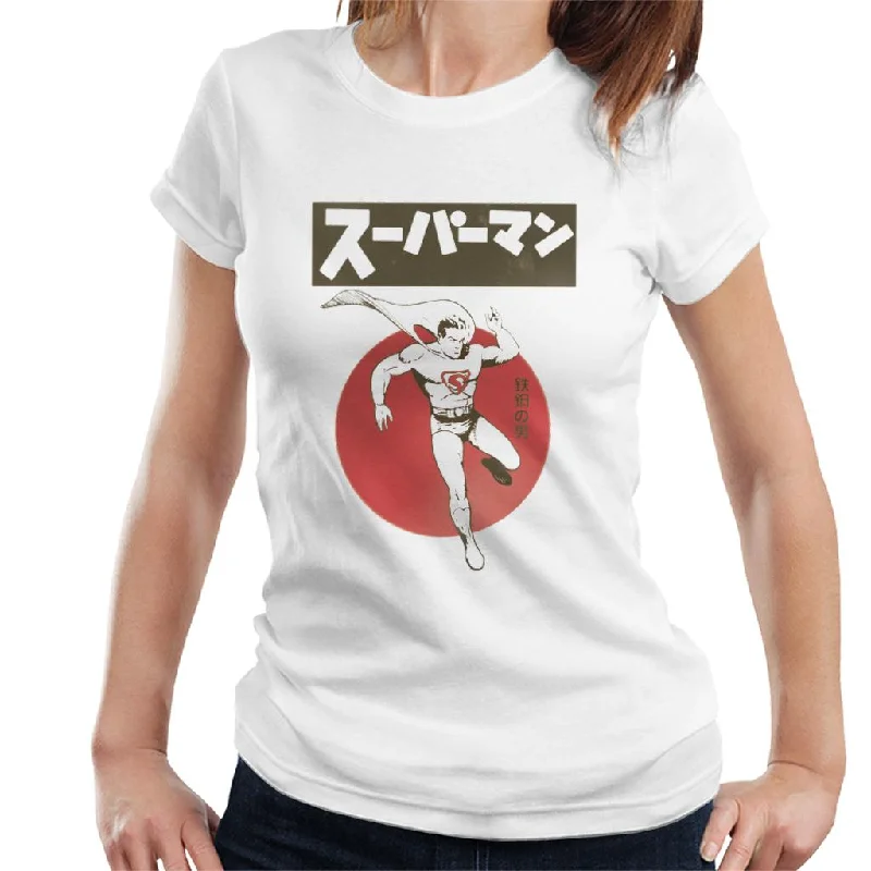 Superman Kanji Women's T-Shirt Oversized T-Shirt Spandex breathable