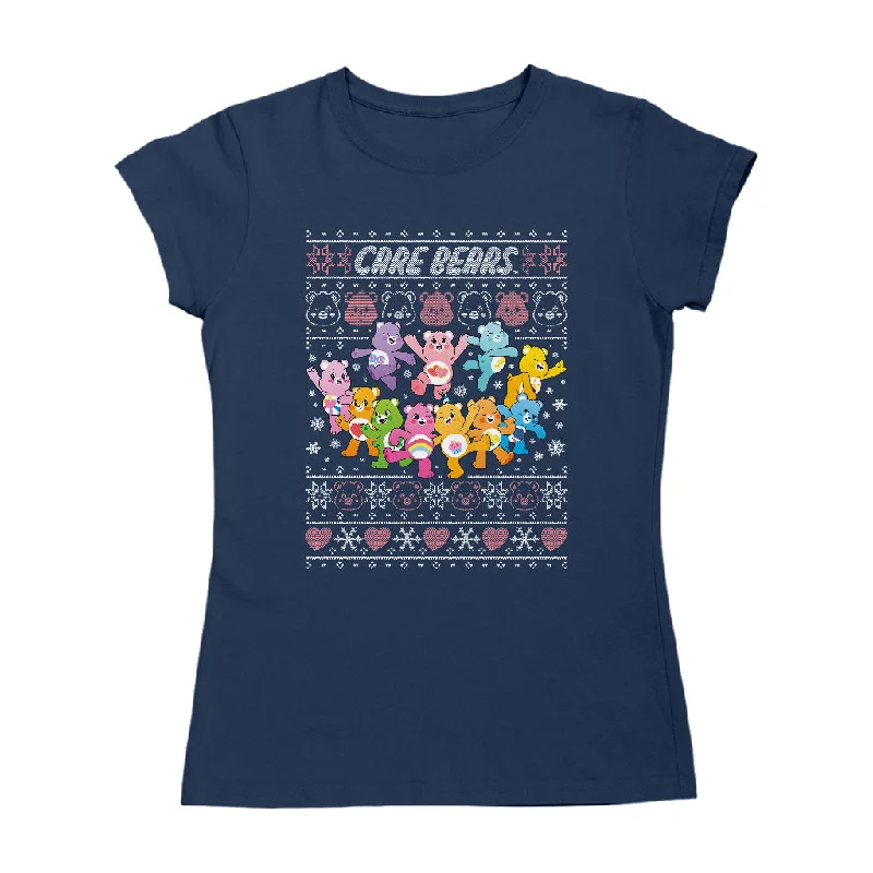 Care Bears UTM Christmas Party Women's T-Shirt Chenille Blend Fleece Blend Nylon Blend