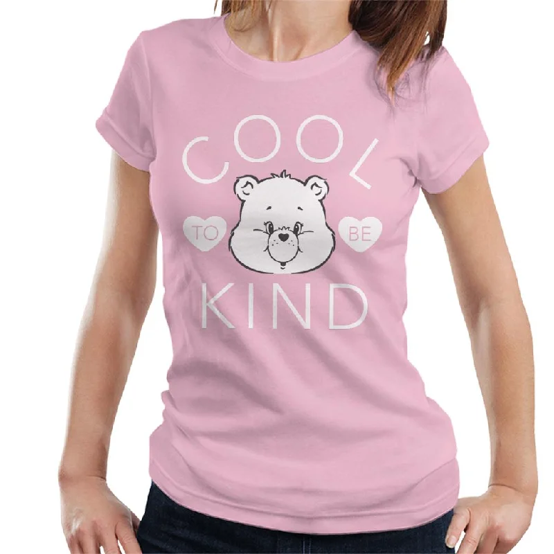 Care Bears Tenderheart Bear Cool To Be Kind White Text Women's T-Shirt Striped Floral Plaid Care Bears Tenderheart Bear Cool To Be Kind White Text Women's T-Shirt Striped Floral Plaid
