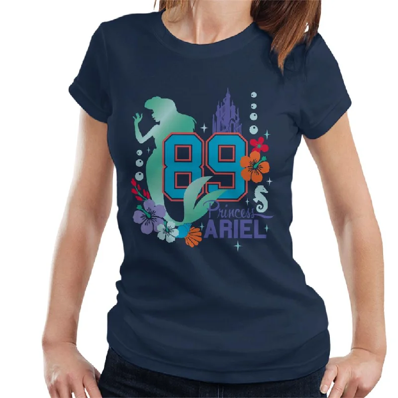 Disney The Little Mermaid Princess Ariel 89 Women's T-Shirt Chenille Blend Fleece Blend Nylon Blend Disney The Little Mermaid Princess Ariel 89 Women's T-Shirt Chenille Blend Fleece Blend Nylon Blend