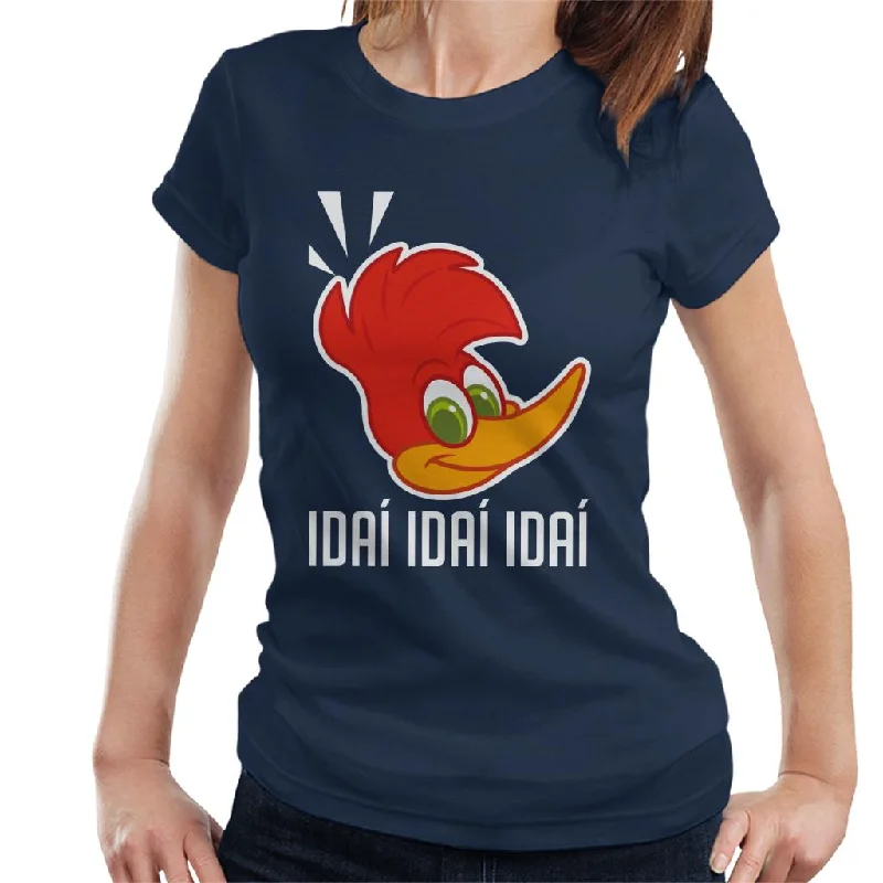 Woody Woodpecker Idai Idai Idai Women's T-Shirt Cashmere Blend Cotton Blend Poly Blend Woody Woodpecker Idai Idai Idai Women's T-Shirt Cashmere Blend Cotton Blend Poly Blend
