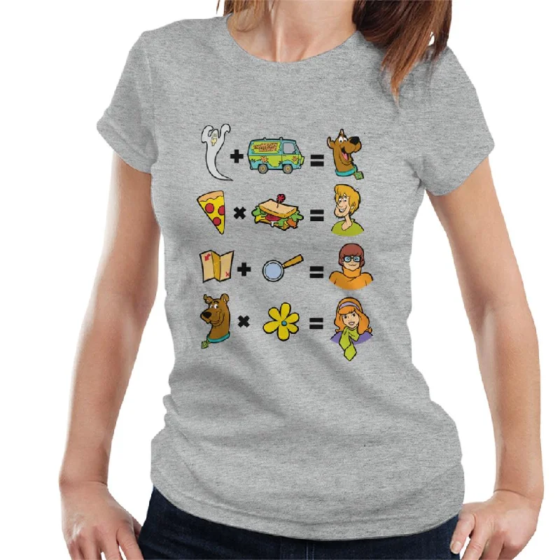 Scooby Doo Funny Equations Women's T-Shirt Terry Blend Velvet Blend Canvas Blend