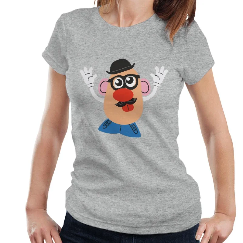 Mr Potato Head Goofy Wave Women's T-Shirt Mesh Blend Leather Blend Suede Blend