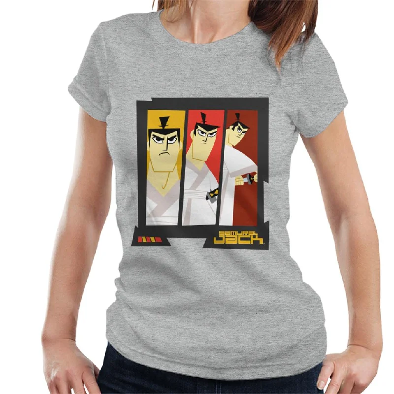 Samurai Jack Drawing Katana Montage Women's T-Shirt Anti-Pilling Machine Wash Handmade Samurai Jack Drawing Katana Montage Women's T-Shirt Anti-Pilling Machine Wash Handmade