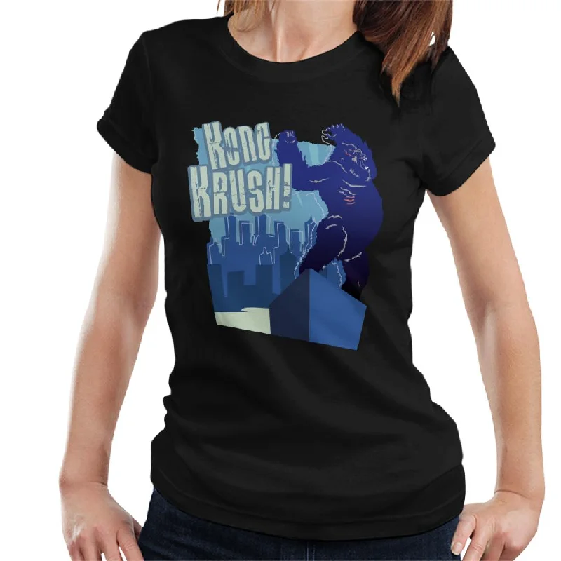 King Kong Krush Women's T-Shirt Boxy Fit Fitted Loose