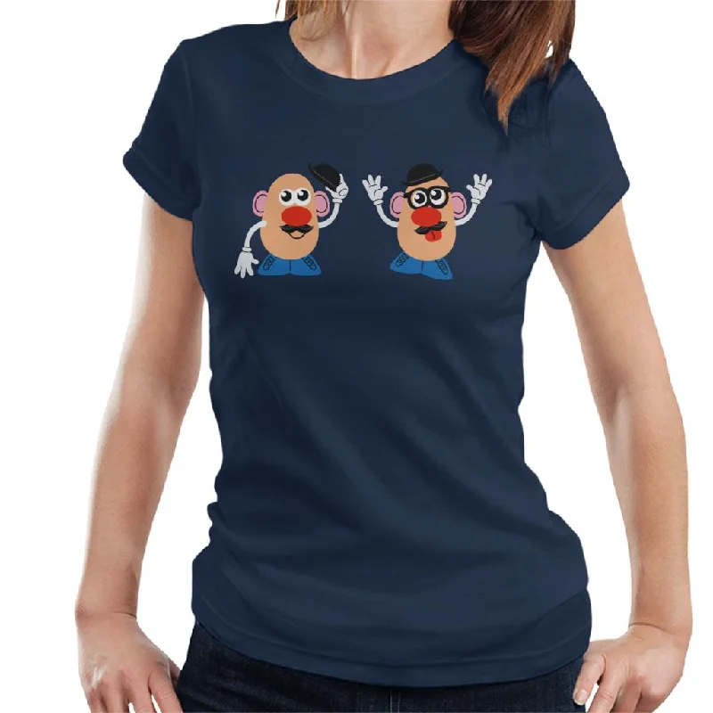 Mr Potato Head Duo Women's T-Shirt Lace Blend Ribbed Blend Corduroy Blend