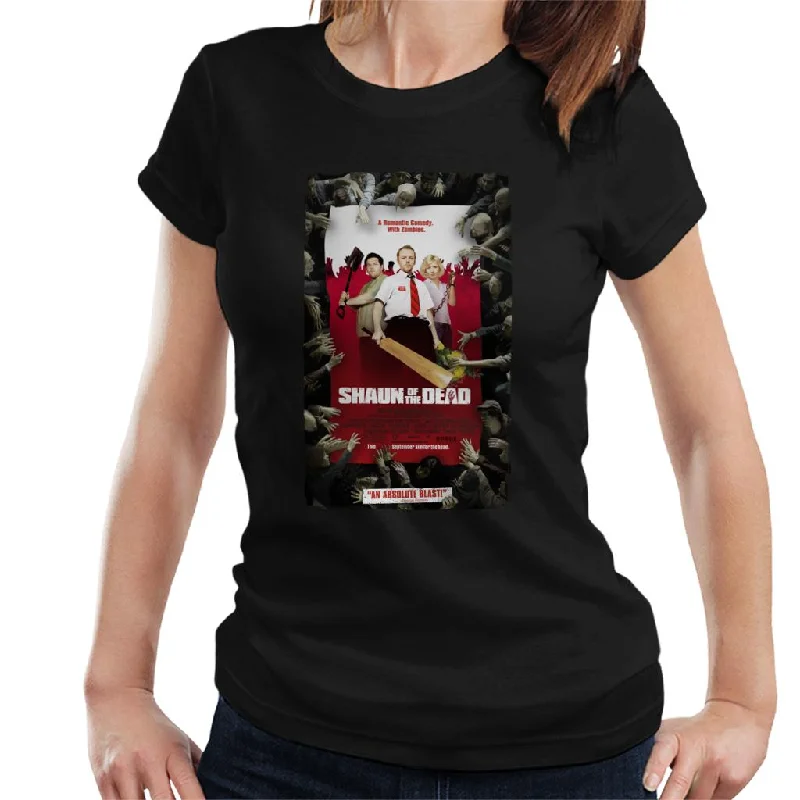 Shaun of the Dead Theatrical Poster Women's T-Shirt Fleece Nylon Spandex