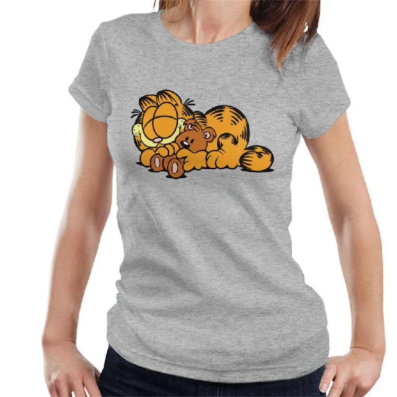 Garfield Pooky Cuddle Women's T-Shirt Polka Dot Checkered Tartan