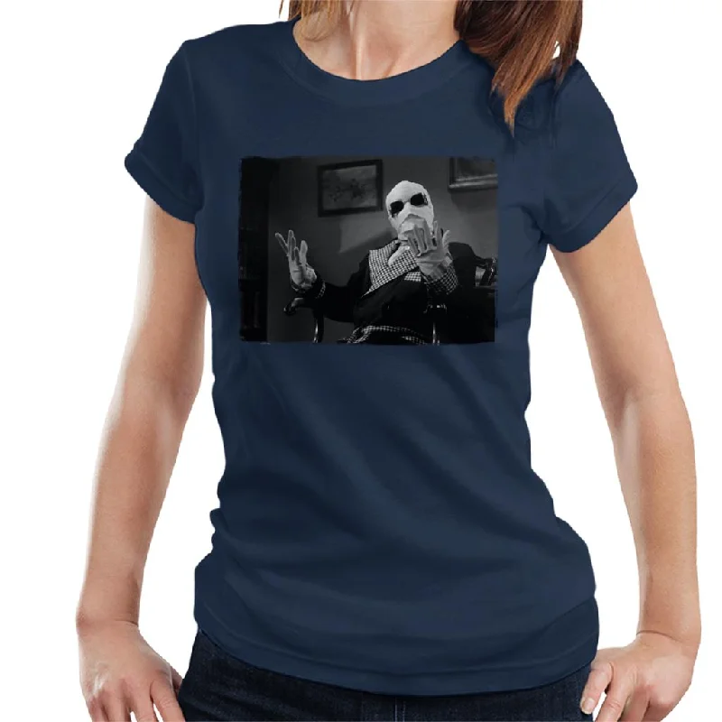 The Invisible Man Hands Up Women's T-Shirt Print Jacquard Patchwork