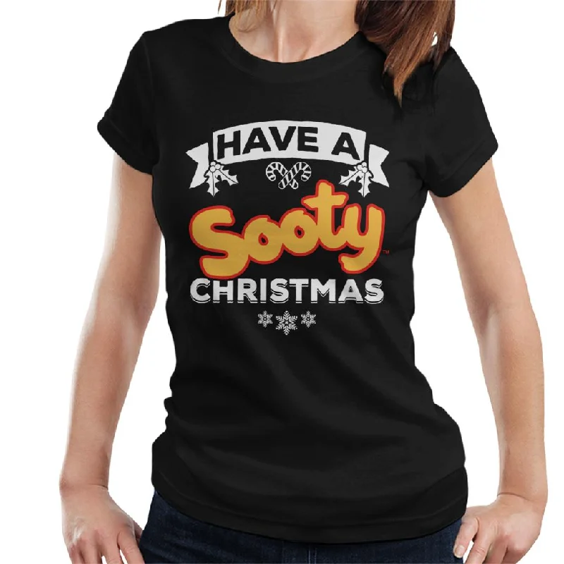 Sooty Christmas Have A Sooty Christmas Women's T-Shirt Houndstooth Herringbone Solid