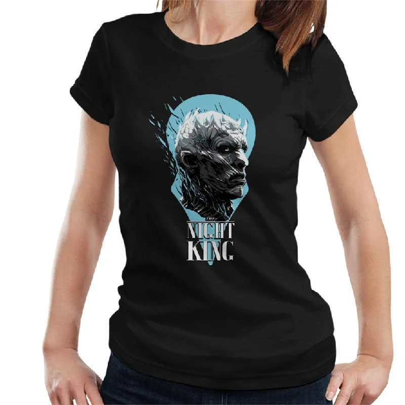 Game Of Thrones White Walker Sigil The Night King Women's T-Shirt Chenille Blend Fleece Blend Nylon Blend Game Of Thrones White Walker Sigil The Night King Women's T-Shirt Chenille Blend Fleece Blend Nylon Blend