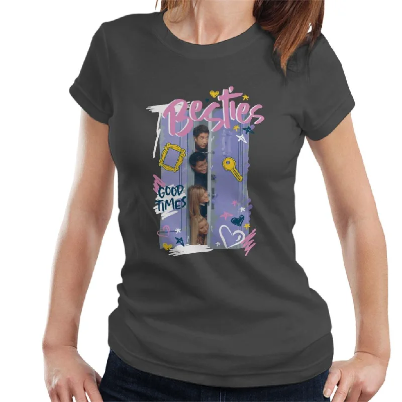 Friends Good Times Besties Women's T-Shirt Basic T-Shirt Crew Neck Short Sleeve
