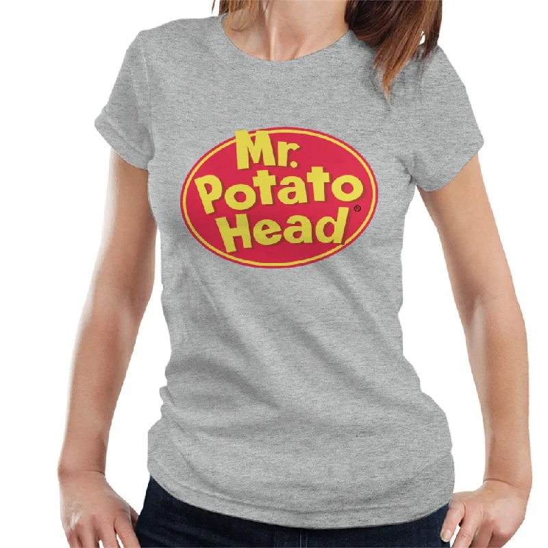 Mr Potato Head Classic 00s Logo Women's T-Shirt Houndstooth Herringbone Solid