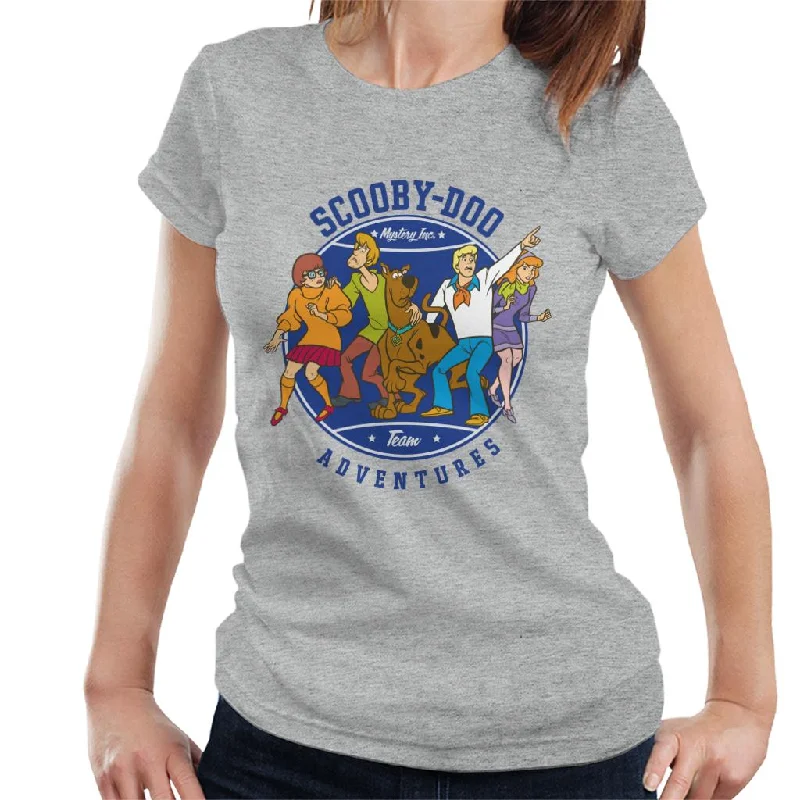 Scooby Doo Adventures Team Women's T-Shirt Graphic Embroidered Appliqued
