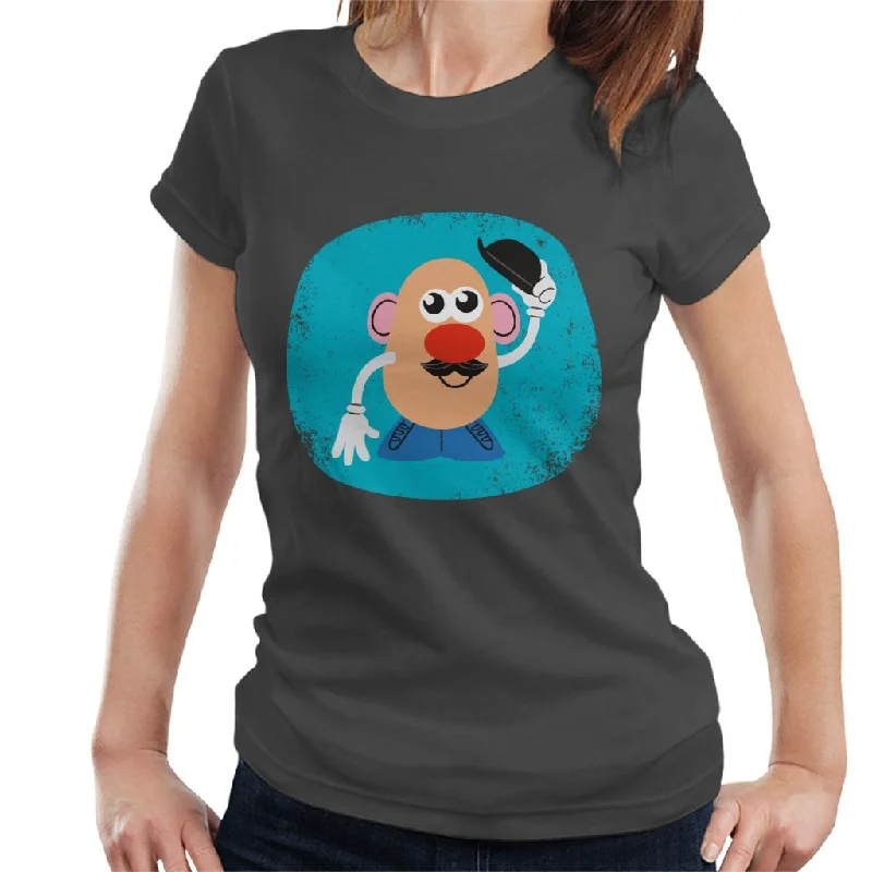Mr Potato Head Tips His Hat Women's T-Shirt Front Pockets Side Pockets Patch Pockets Mr Potato Head Tips His Hat Women's T-Shirt Front Pockets Side Pockets Patch Pockets