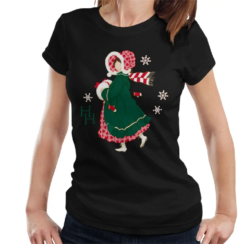 Holly Hobbie Christmas Dress Women's T-Shirt Anti-Shrink Durable Soft