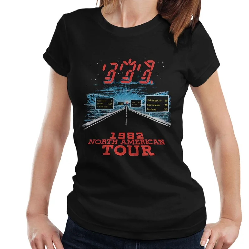 The Police 1982 North American Tour Women's T-Shirt Front Pockets Side Pockets Patch Pockets The Police 1982 North American Tour Women's T-Shirt Front Pockets Side Pockets Patch Pockets