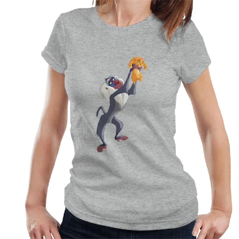 Disney The Lion King Rafiki And Simba Scene Women's T-Shirt Terry Blend Velvet Blend Canvas Blend Disney The Lion King Rafiki And Simba Scene Women's T-Shirt Terry Blend Velvet Blend Canvas Blend