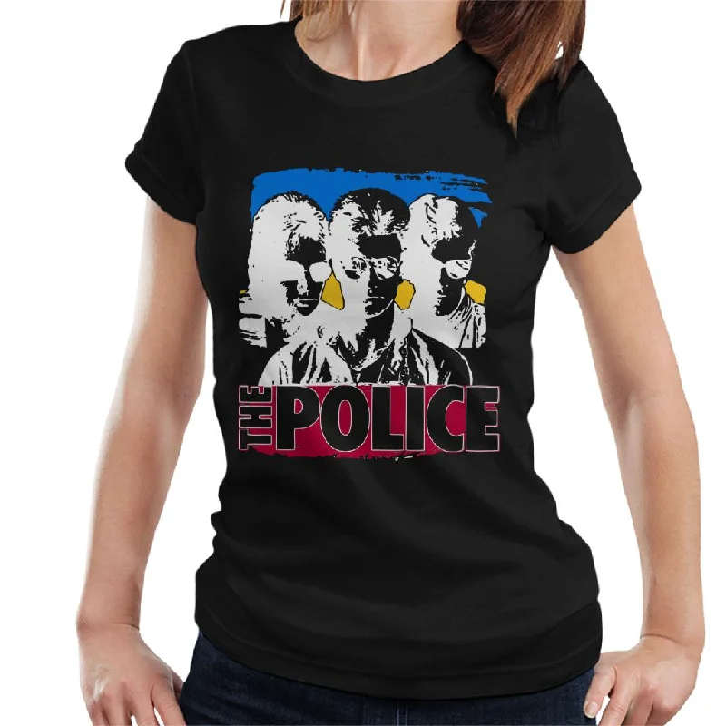 The Police Bandmates Wearing Sunglasses Women's T-Shirt Collared Crew Neck Turtle Neck The Police Bandmates Wearing Sunglasses Women's T-Shirt Collared Crew Neck Turtle Neck