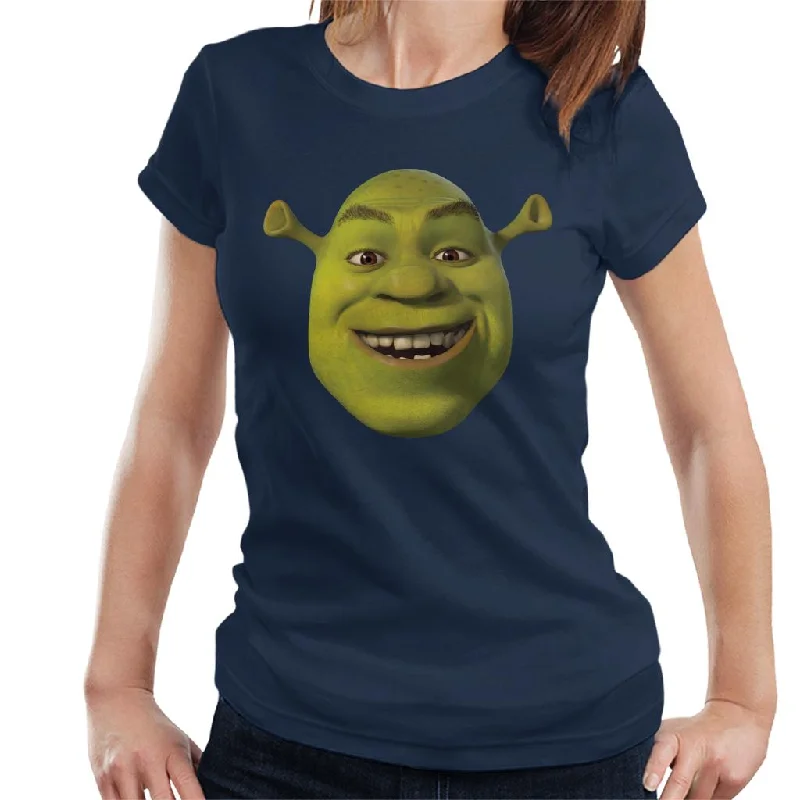 Shrek Smiling Women's T-Shirt Chenille Blend Fleece Blend Nylon Blend