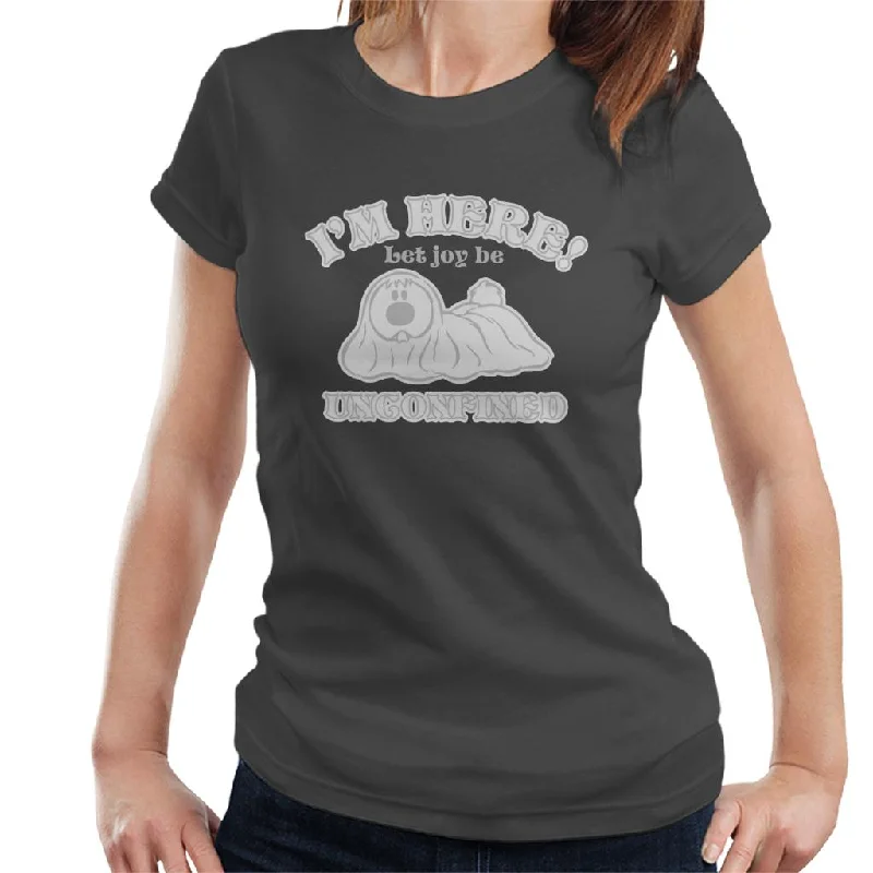 The Magic Roundabout Dougal Let Joy Be Unconfined Women's T-Shirt Modern Contemporary Chic