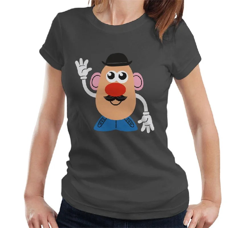 Mr Potato Head Wave Women's T-Shirt Knit Fabric Woven Fabric Fleece Fabric