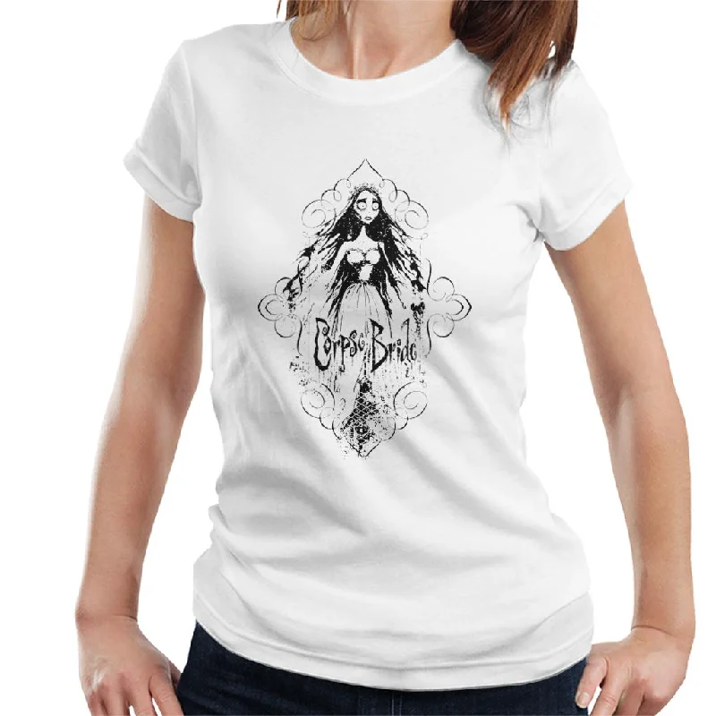 Corpse Bride Emily Flying Women's T-Shirt Wool Fabric Cashmere Fabric Tweed Fabric