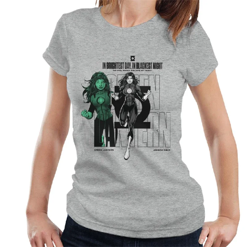 Green Lantern Jessica Cruz Brightest Day Quote Women's T-Shirt Satin Blend Silk Blend Wool Blend Green Lantern Jessica Cruz Brightest Day Quote Women's T-Shirt Satin Blend Silk Blend Wool Blend