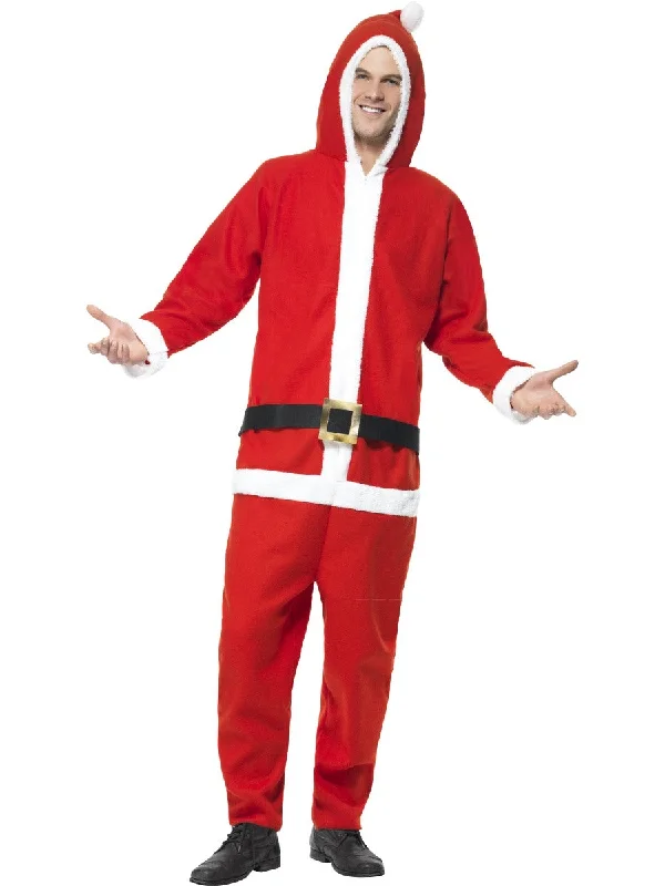 Men's Father Christmas Santa Claus Fancy Dress Festive Xmas Costume