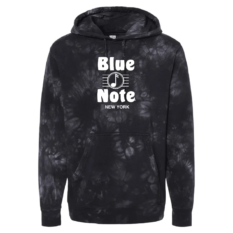Tie Dye Hooded Sweatshirt l Unisex Hoodie with Button Placket Classic Preppy