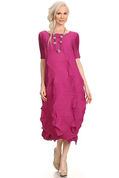 Vanité Couture 81850M ROSE Origami One Size Dress Tunics Floral girly