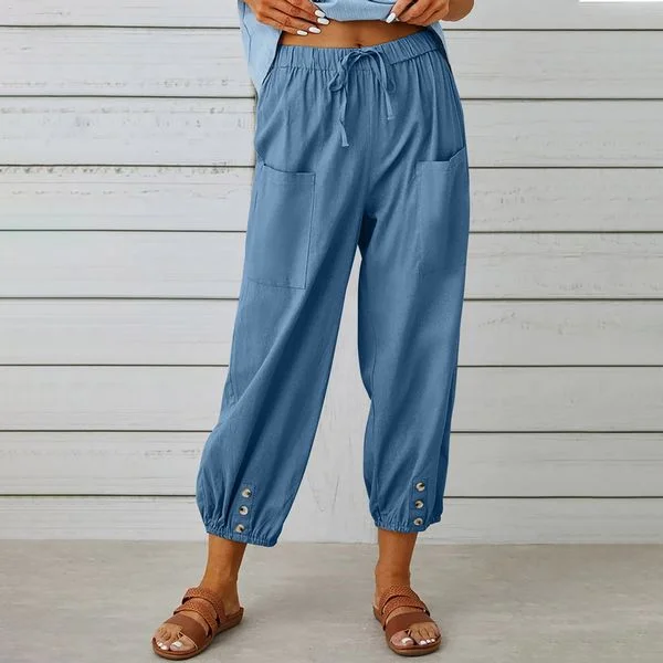 European style Loose High waist Wide leg Pants Comfortable Wide-Leg Pants