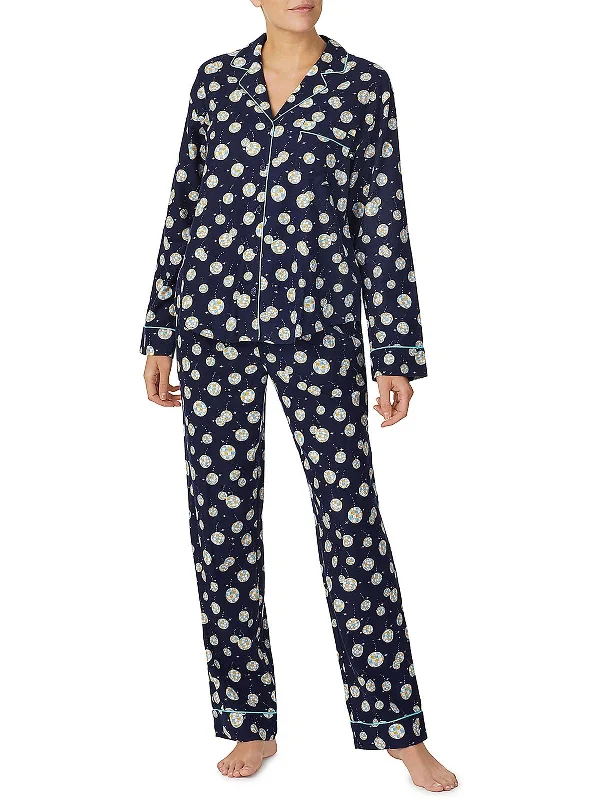 Disco Ball Womens Flannel Comfy Pant Set Cozy Full-Length Pants
