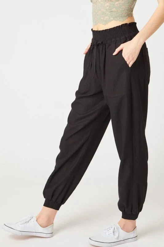 Women's Adjustable Waistband Pants Stylish Harem Pants