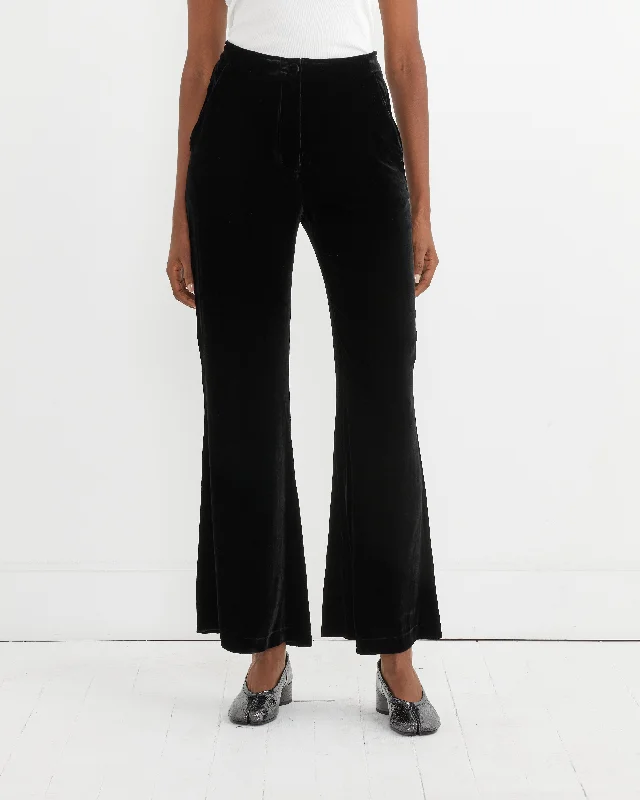 Amores Pant in Black Warm Wool Trousers