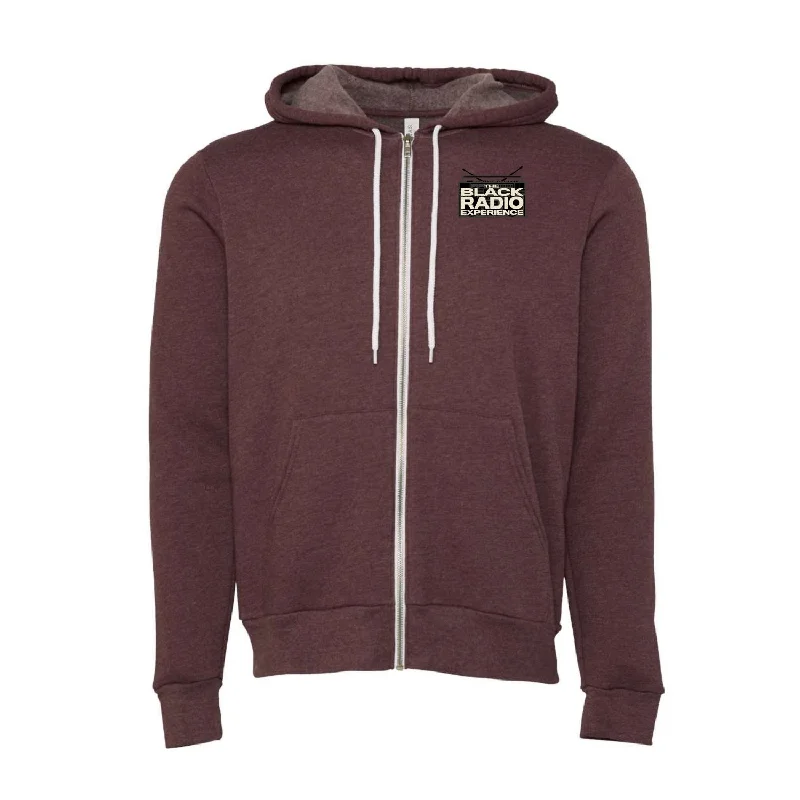 Black Radio Experience Unisex Sponge Fleece Full-Zip Hooded Sweatshirt Hoodie with Toggle Buttons Decorative Unique Black Radio Experience Unisex Sponge Fleece Full-Zip Hooded Sweatshirt Hoodie with Toggle Buttons Decorative Unique