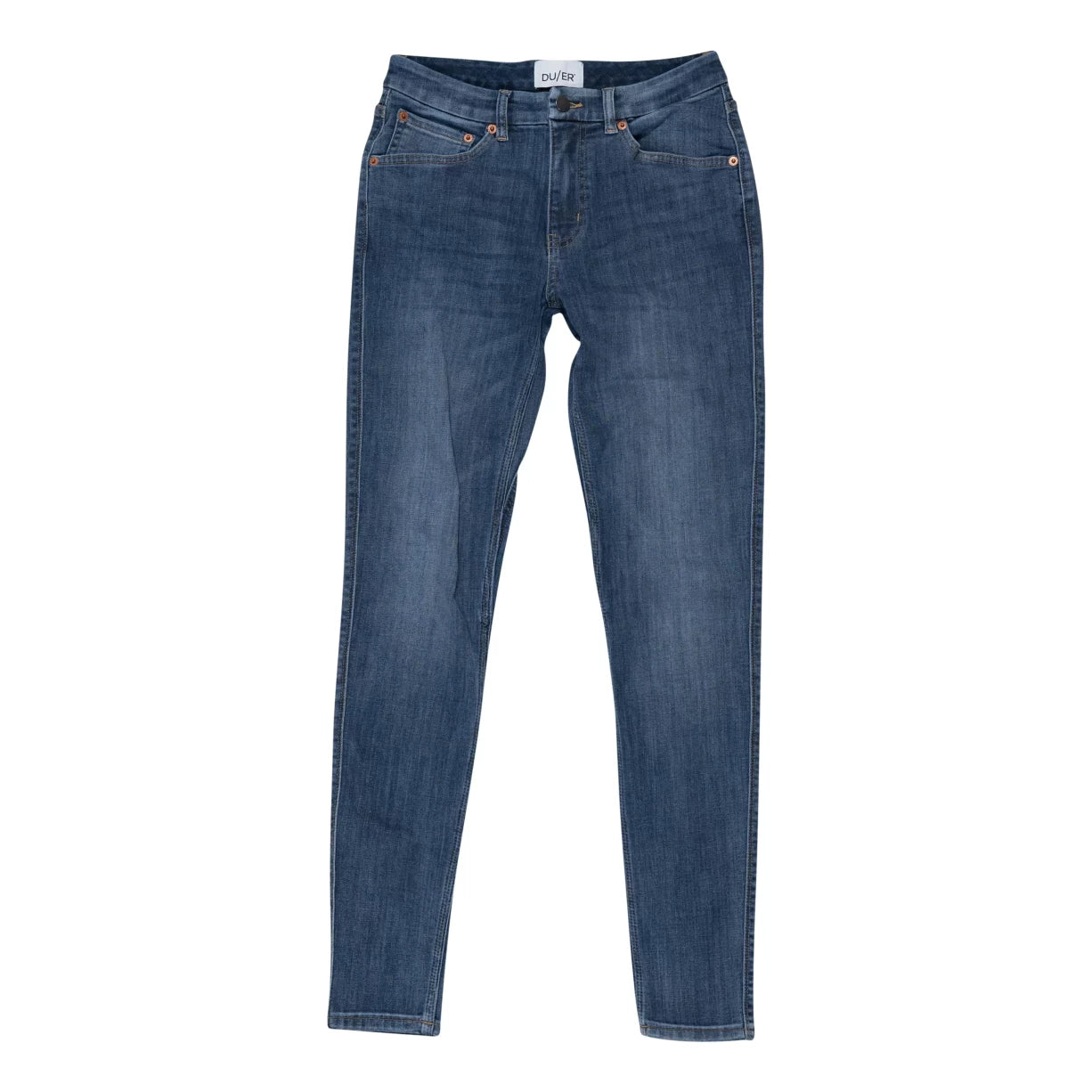 DU/ER Performance Denim Mid Rise Slim Pants - Women Fashionable Jogger Pants